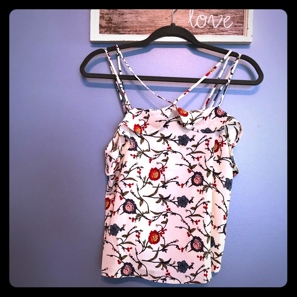 Floral Strappy Crop Top